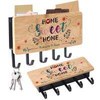 Customized Hooks Gifts Personalized Home Sweet Home Hanger Key Hook Up Decorations Creative Bamboo Wood Furniture Keys Holders