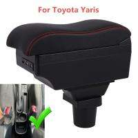 ✜ Armrest Box for Toyota Yaris 3 / Hybrid / Yaris Vitz Car Armrest Box Internal Modification USB Charging Led Car Accessories