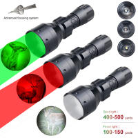 VASTFIRE Z Oomable 500หลา Flahslight ยุทธวิธี LED สีขาวล่าสัตว์ไฟฉายโคมไฟตั้งแคมป์18650ชาร์จ