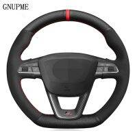 DIY Hand stitched Black Suede Car Steering Wheel Cover For Seat Leon Cupra R Leon ST Cupra Leon ST Cupra Ateca Cupra Ateca FR