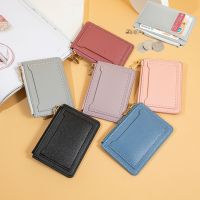 1PC Ultra-Thin Women Men Credit ID Card Holder PU Leather Zipper Fashion Small Wallet Money Bag Case Coin Purse Clip Organizer Wallets