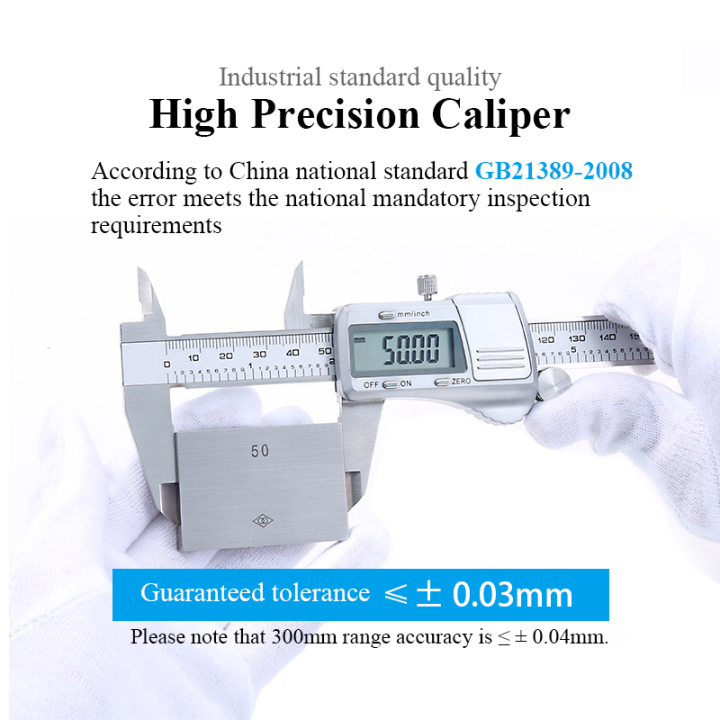 ดิจิตอลความแม่นยำสูงคาลิเปอร์ความแม่นยำ0-01มม-0-03-0-04มม-เครื่องวัดไฟฟ้าแบบปรับเลื่อนได้150-200-300มม-ไม้บรรทัดเหล็กสแตนเลสสำหรับการวัดอย่างแม่นยำ
