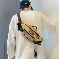 Fashion brand Japanese chest Bag Mens ins simple shoulder bag waist pack backpack small shoulder bag womens canvas students crossbody bag