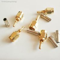 ▥◘ 5Pcs SMA male plug window crimp RG174 RG316 LMR100 cable straight Connector