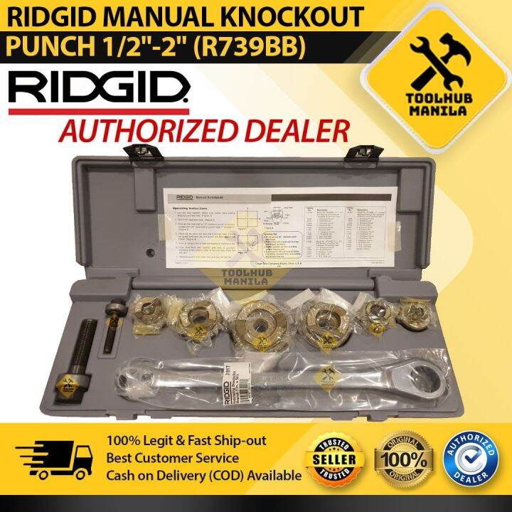 RIDGID Manual Knockout Punch 1/2"2" (R739BB) Lazada PH