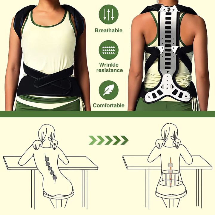 metal-back-brace-posture-corrector-spinal-brace-support-recover-humpback-correction-neck-shoulder-back-support-pain-relief