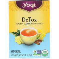 Yogi Detox Tea ชาออแกนิคล้างสารพิษในร่างกาย  16 ซอง ไม่มีคาเฟอีน Exp.12/4/2021