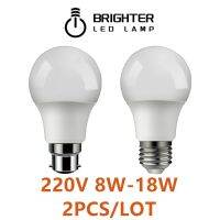 [HOT QQZIWWUJJWG 104] 2Pcs Lampada E27 B22 Led Light 220V Bombilla หลอดไฟ A60 8W-18W Warm แสงสีขาวเย็นสำหรับห้องนั่งเล่น Cool Room Decor