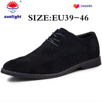 TOP☆Sunlight 2021 New European and American Casual Low-cut Breathable Martin Boots British Style Mens Shoes Suede Leather Retro Pointed Small Leather Shoes 45 Large Size 46 Mens Business Casual Shoes