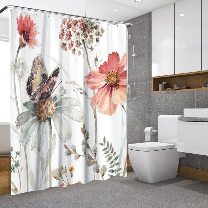 baltan-l-home-ly1-plant-huaben-waterproof-mildew-proof-shower-curtain-digital-perforation-free-printing-bathroom-y