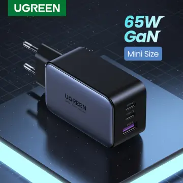 UGREEN 65W GaN Charger Quick Charge 4.0 3.0 Type C PD Fast Phone Charger  USB Charger For Macbook Pro Laptop iPhone 15 14 13 Pro