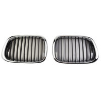 เปลี่ยนพลาสติก ABS ตาข่ายตะแกรงฮู้ดสำหรับ BMW E39 1998-2003สำหรับซีดาน525 530 535 540 M5ด้านหน้าโครเมี่ยมสีดำ