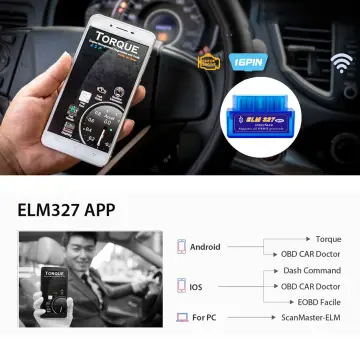 Elm327 Bluetooth V1.5 Chip Pic25K80 OBD2 Adapter for Android/PC Auto  Diagnostic Tool Elm 327 V1.5 for Full Obdii Function - China Elm327, OBD2  Scanner