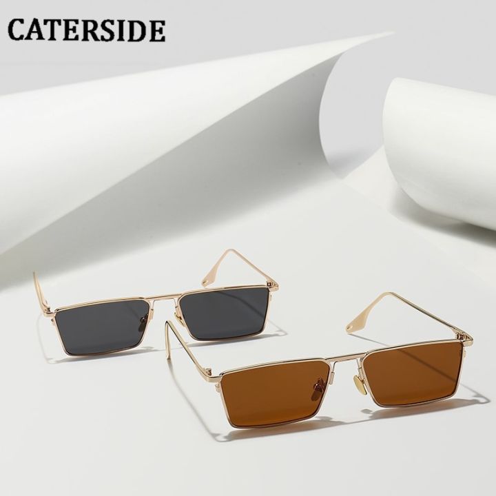 caterside-small-rectangle-sunglasses-men-women-classic-gold-black-lens-metal-square-vintage-frame-sports-dropship-eyewear-uv400