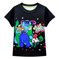 ใหม่ เสื้อยืดแขนสั้น พิมพ์ลาย Roblox Rainbow Friends แฟชั่นสําหรับเด็ก