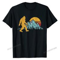 R Bigfoot Silhouette Mountain Sun เชื่อ! เสื้อยืดกราฟิก Man Hip Hop Group Tops เสื้อผ้าฝ้ายเสื้อยืดลำลองคุณภาพสูง T-Shirt