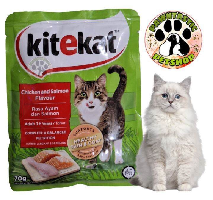 KiteKat Cat Wet Food 70g Adult Chicken & Salmon Lazada PH