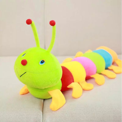 ITEMICH 50CM Soft Cotton Stuffed Plush Cotton Inchworm Birthday Gift Stuffed Insects Stuffed Toys Children Doll Caterpillar Toy