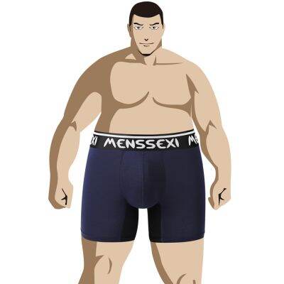 [A Needed] MENSSEXI พลัสไซส์ชายสูงขนาดใหญ่39; S UnderwearShortFiber PenisLong Leg UnderpantsS 5XL