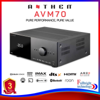 Anthem AVM 70 8K Home theater preamp/processor with 15.2-channel processing, Dolby Atmos, Wi-Fi, Bluetooth, and Ap ple AirPlay Warranty 3 years