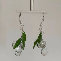 Seasonal Rings | Bamboo New Chinese Style Bamboo Leaf Water Drops Green Earrings Advanced Sense Chinese Style Temperament Versatile Earrings HGTZ