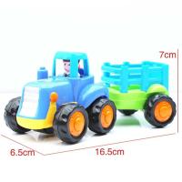 Kids Car Toy Tractors Car Model Engineering Van Model Kids Early Learning Toy Blue