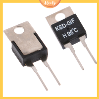 Aleaty? 2pcs ปกติเปิด Thermal SWITCH Temperature SENSOR Thermostat KSD-01F 95 degC