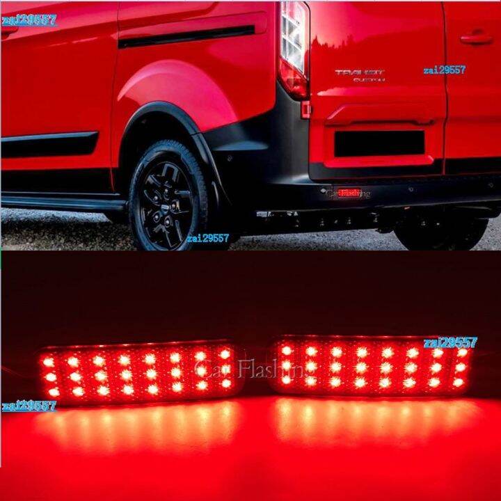 1 Set LED Rear Bumper Reflector Light For Ford Transit Van Custom ...