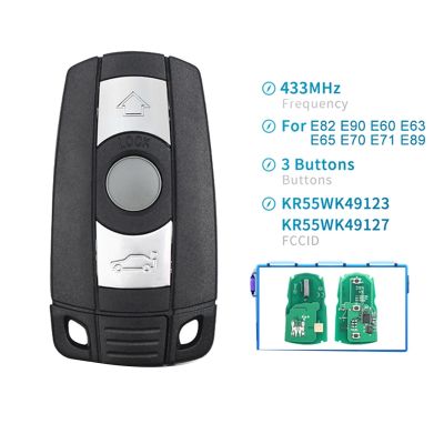 3 Buttons Remote Key Smart Key for BMW 1/3/5/7 Series E90 E91 E92 E60 Car Keyless Control ID46 PCF7945 Transmitter Chip 315MHZ