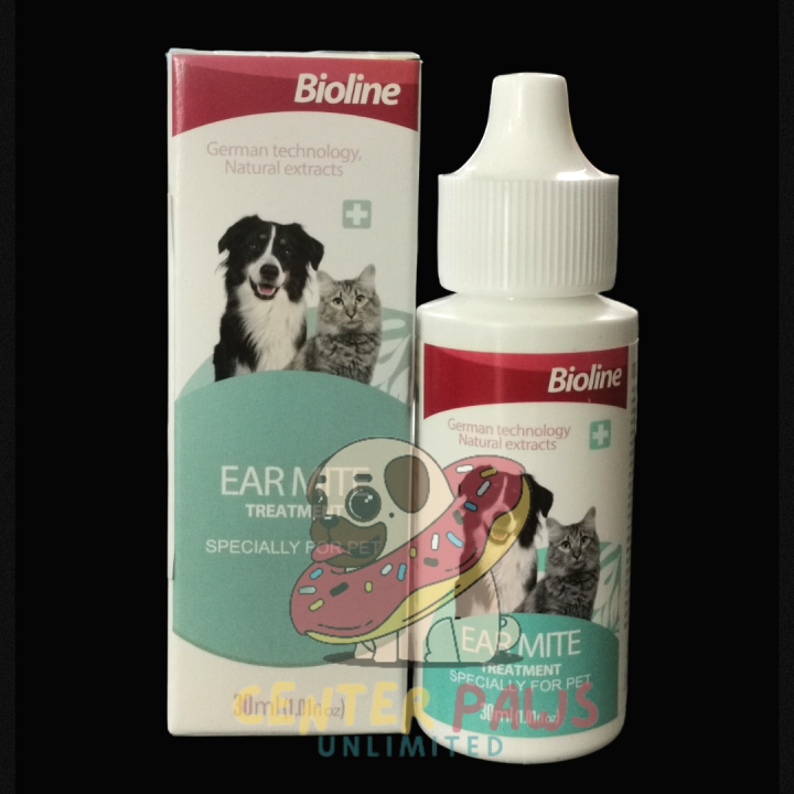 Bioline EAR MITE Treatment, 30ml, for Dogs and Cats Lazada PH