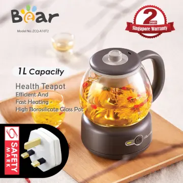 Bear Electric Health Kettle multi-function Kettle Tea Office 20 press  function, 1.5L (YSH-A15W6) 