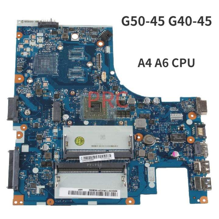 For Lenovo Ideapad G40 45 G50 45 Laptop Motherboard Aclu5aclu6 Nm A281 Amd A4 A6 Cpu 5b20f77253 2650