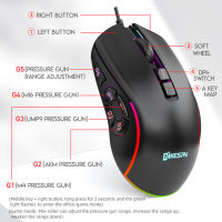 Gaming Mouse Computer Mouse Gamer 7200DPI 10 Buttons 7 Colors Ergonomic Pro PC Mice RGB Wired Mouse For Laptop PC Games