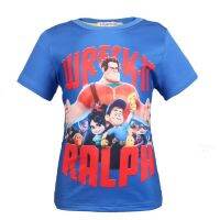 Wreck-It Ralph Boys เสื้อยืดเสื้อแขนสั้นสำหรับเด็กหญิง Tops 2021เสื้อเด็กแขนสั้นเสื้อยืดเด็กเสื้อผ้าเด็ก Bottoming เสื้อ8374เสื้อผ้าเด็กฤดูร้อนเสื้อยืดลำลอง