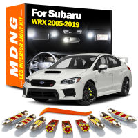 MDNG 8ชิ้นสำหรับ Subaru WRX 2005-2014 2015 2016 2017 2018 2019ยานพาหนะ LED ภายในโดมแผนที่ชุดไฟรถยนต์หลอดไฟ Led C An BUS ไม่มีข้อผิดพลาด