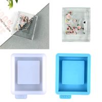 DIY Quicksand Shaker Crystal Epoxy Resin Mold Square Photo Frame Keychain Pendant Silicone Mould Jewelry Bag Hanging Ornament