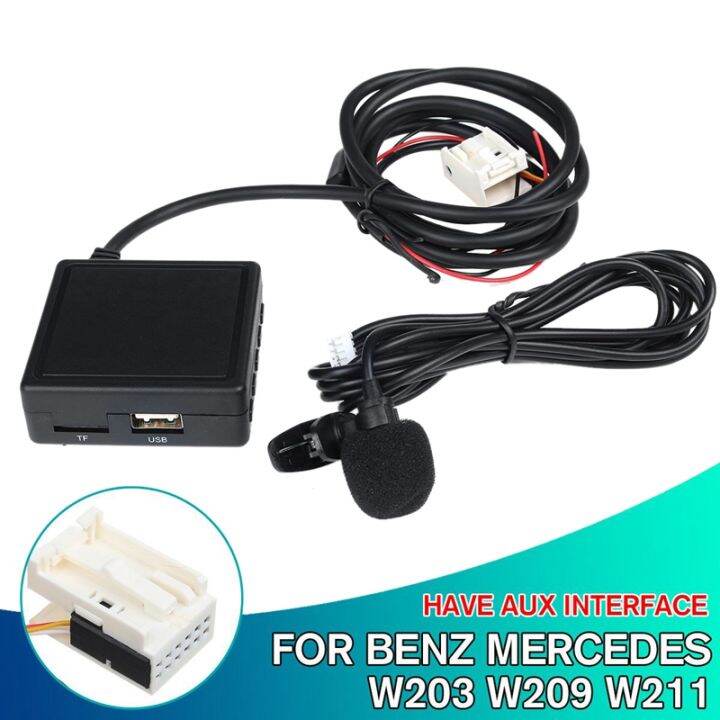 bluetooth-wireless-audio-module-handsfree-phone-aux-adaptor-for-mercedes-benz-w203-w209-w211-phone-cable-adapter