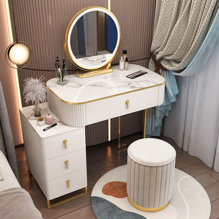 Nordic dressing table, luxurious bedroom, modern and minimalist small ...