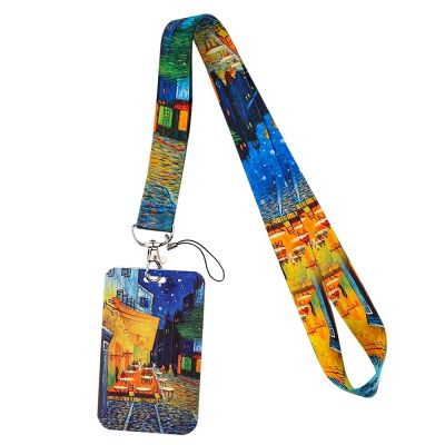 【CW】 Flyingbee X2453 Van Gogh Painting Bank Credit Card Holder Wallet Bus ID Name Cover Business