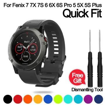 Strap Bracelet For Garmin Fenix 5X 5 5S Plus 6 6S 6X Smart 3 3HR 935  Watchbands Band Quick Release Silicone Easyfit WristBand