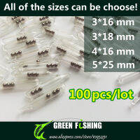 100pcslot 3mm4mm5mm Jig Fishing Lure Glass Rattles Insert Tube Rattles Shake Attract Fly Tie Tying Fishing rattle