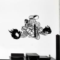 Modern Wall Decal Engine Repair Service Mechanism Garage Decor Vinyl Wall Stickers Cool Boys Room Art Murals Decoration Z316