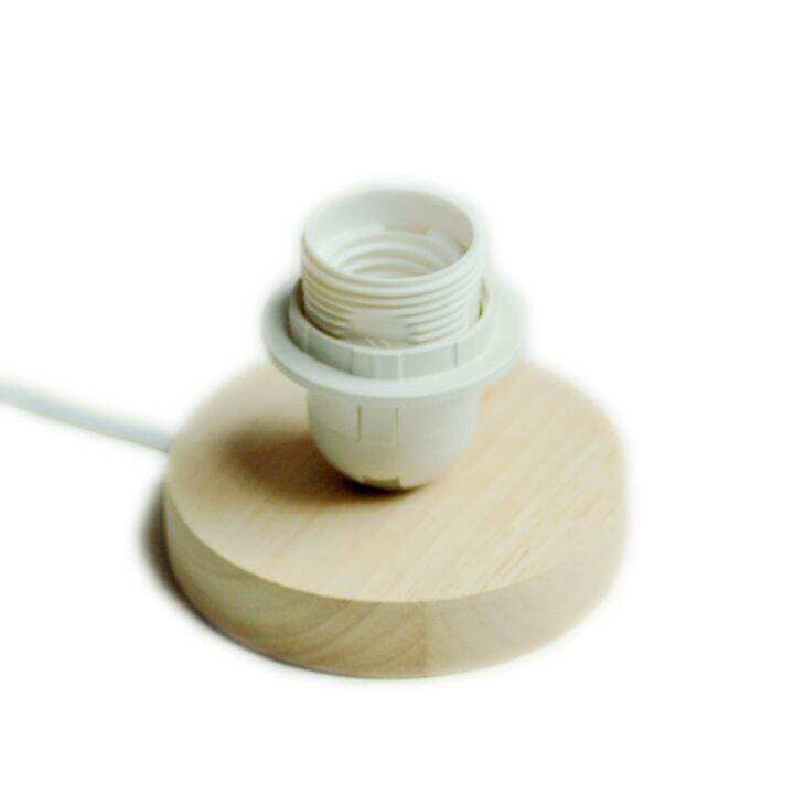 Solid wood lamp holder table lamp bedside floor lamp base Tmall Elf
