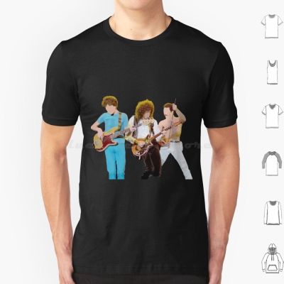 Rock Montreal-Trio T Shirt Big Size 100% Cotton Montreal 80s Queen Band Music Queen Band Freddie Freddie Roger Taylor Brian May