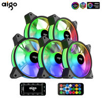 (ร้อน) aigo AR12 120มิลลิเมตรพีซีคอมพิวเตอร์กรณีพัดลม RGB ฮีทซิงค์ Aura synra แผนภูมิพอร์ต12เซนติเมตรคูลเลอร์ ARGB เงียบควบคุมพัดลมระบายความร้อนเครื่องช่วยหายใจ