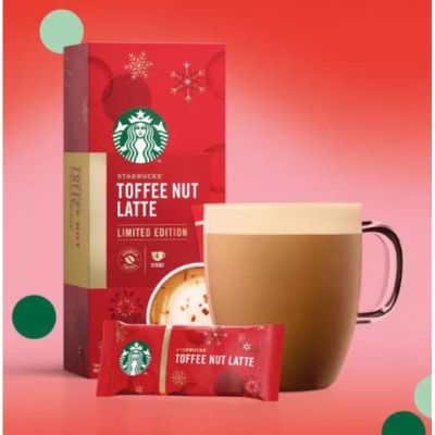 พร้อมส่ง กาแฟสตาร์บัค Starbucks Toffee Nut Latte Limited Edition 1 กล่อง 4 ซอง