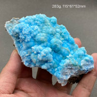 100 ธรรมชาติสีฟ้า Aragonite หยาบแร่ตัวอย่างควอตซ์รักษาคริสตัล