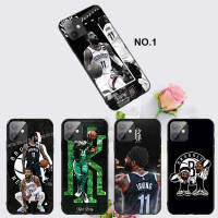 Casing หรับ iPhone 11 12 Mini X Xs XR Pro Max 6+ 6s+ 7+ 8+ 6 7 8 Plus 5 5s SE 2020 EL67 kyrie Irving logo Pattern Phone เคสโทรศัพท์ อ่อนนุ่ม TPU Black ปก