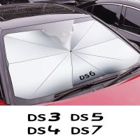 Car Logo Foldable Sun Umbrella Windshield Block Heat UV Sun Shade Umbrella For Citroen DS3 Cabrio DS4 DS5 Prestige 5LS DS6 DS7