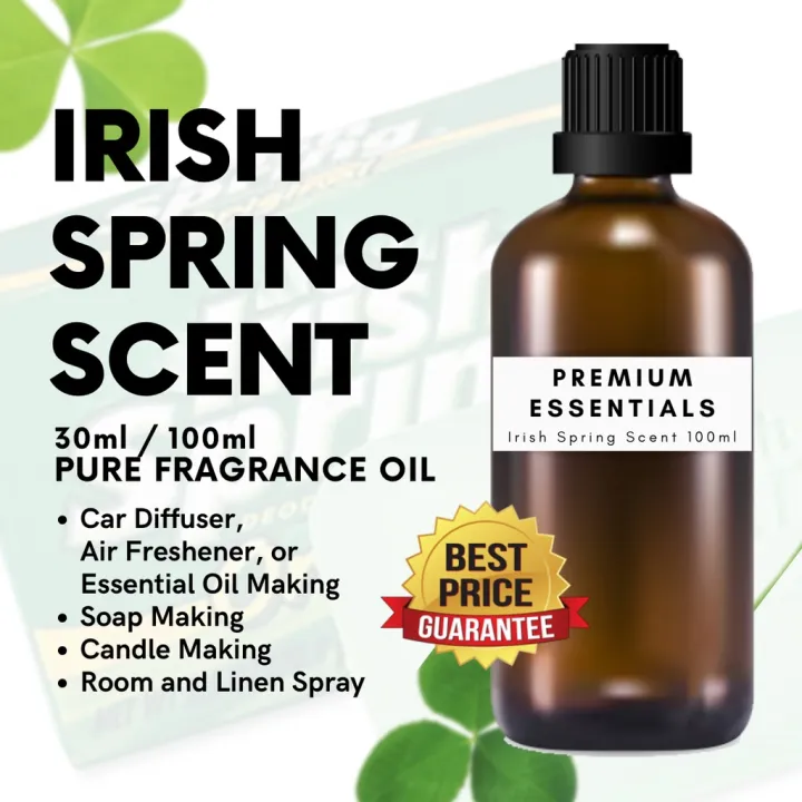 FRAGRANCE OIL IRISH SPRING SOAP SCENT (30ml 100ml) CAR DIFFUSER, AIR